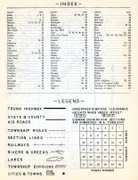 Index, Legend, Minnesota State Atlas 1954